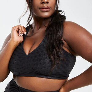Chrome Graphite Curvy Booty by Brabants Sports Bra Tops